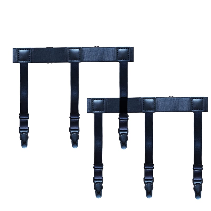 Muške najlon gaćice za čarape s 6 kopči, podesiva duljina, jaka elastičnost, prekrížene trake