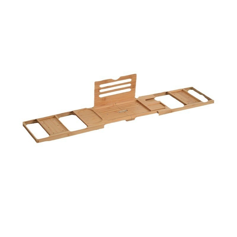 Drveni proširivi držač za kupaonicu s prostorom za pohranu; površina premazana sprejem; model p-4582; materijal 18328127424; jednodijelni dizajn