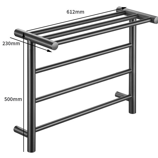 Stalak za ručnike od nehrđajućeg čelika, četiri razine, nosivost 5 kg+, Lion Shield, stil lagani luksuz