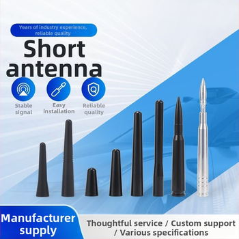 Automašīnas radio antena ar vītņotu uzstādīšanu; universāla saderība; darbība 12 V; apstrāde un pielāgošana pieejamas (Montāža: vītņota; Spriegums: 12 V; Saderība: universāla; Apstrāde un pielāgošana: pieejamas)