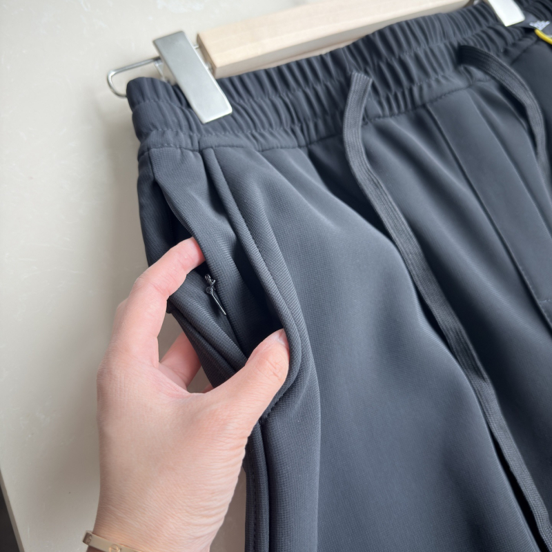 Зимни панталони за външни условия с подплатен флис, прав крак, средно висока талия, връзка за закопчаване, nylon-spandex 80%