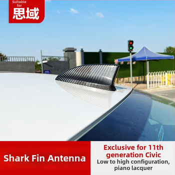 Auto radio antena ar dekoratīvu haizivju fin dekoru Civic 2022, 11. paaudze – Tips: auto radio antena; Montāža: līmēšana; Saderība: Civic 2022; Zīmols: Living in the Car