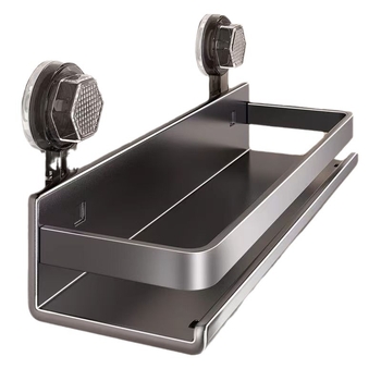 Police za kupaonu s usisnim držačem — nosivost 5 kg, 1–2 police, moderan stil