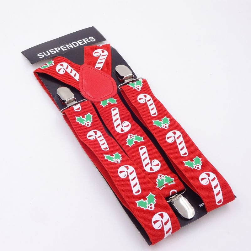 Bretele elastice cu 3 clipsuri, cruce în spate, reglabile, poliester și cauciuc, unisex adulți