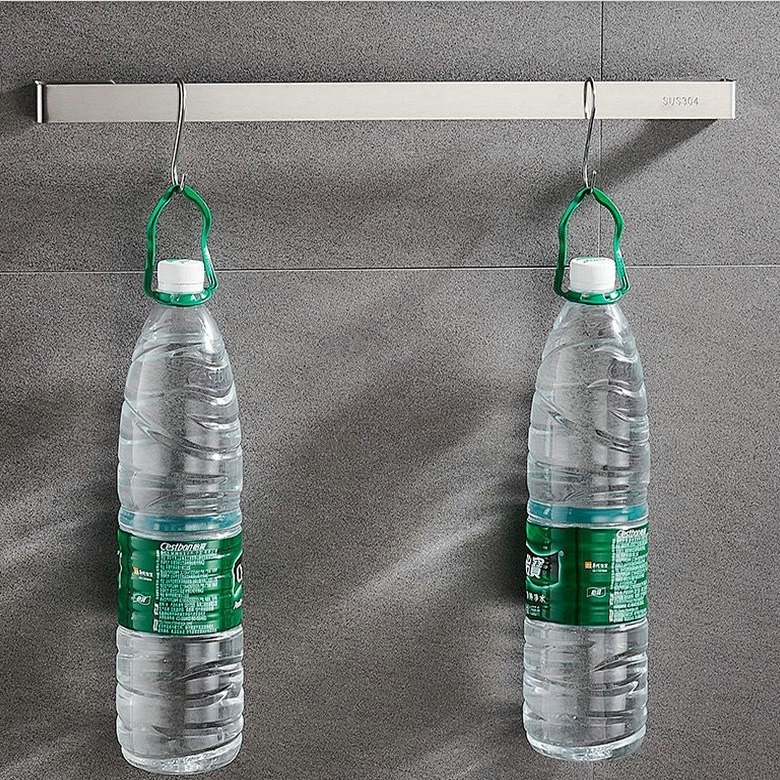 Držač za ručnike od nehrđajućeg čelika, jednostruka šipka, bez bušenja, nosivost 20 kg (Brend: Dunding)