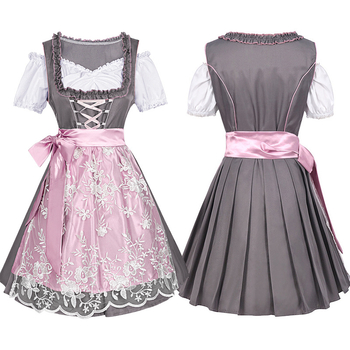 Costum Halloween Oktoberfest Bavarian cu pantaloni cu bretele, pentru unisex, țesătură corduroy, poliester, lansare iarna 2022