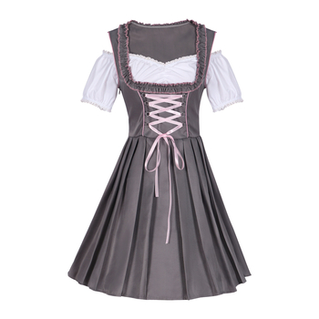 Costum Halloween Oktoberfest Bavarian cu pantaloni cu bretele, pentru unisex, țesătură corduroy, poliester, lansare iarna 2022