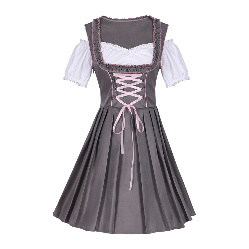Costum Halloween Oktoberfest Bavarian cu pantaloni cu bretele, pentru unisex, țesătură corduroy, poliester, lansare iarna 2022