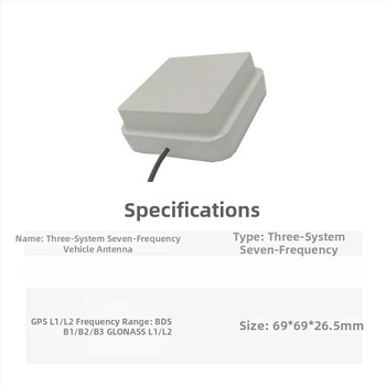 RTK GPS antena ārējai montāžai transportlīdzekļiem GNSS navigācijai, augsta precizitāte, right-hand circular polarization, SWR līdz 2.0