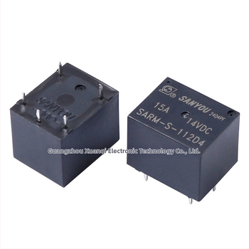 SARM-S sērijas dubultās spoles relejs 5V/12V, SPDT, 15A, 14VDC, 5 spraudes