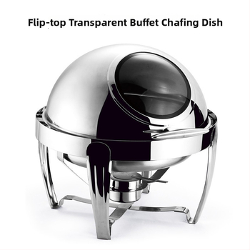 Nehrđajući čelični štednjak za šank s okruglim sklopivim poklopcem, izoliran, električni, za komercijalnu upotrebu (nehrđajući čelik; okrugli sklopivi poklopac; izolacija; električno)