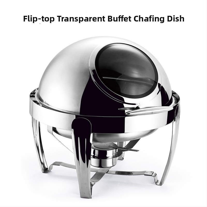 Nehrđajući čelični štednjak za šank s okruglim sklopivim poklopcem, izoliran, električni, za komercijalnu upotrebu (nehrđajući čelik; okrugli sklopivi poklopac; izolacija; električno)