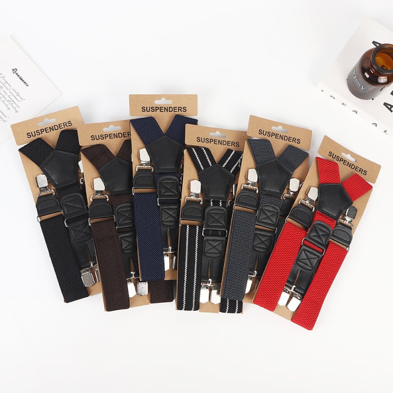 Prekrížené ramenné popruhy, elastický pás, 3 klipsy, nastaviteľná dĺžka, unisex dospelí