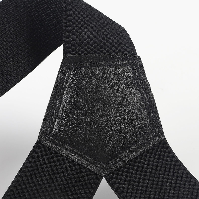 Prekrížené ramenné popruhy, elastický pás, 3 klipsy, nastaviteľná dĺžka, unisex dospelí