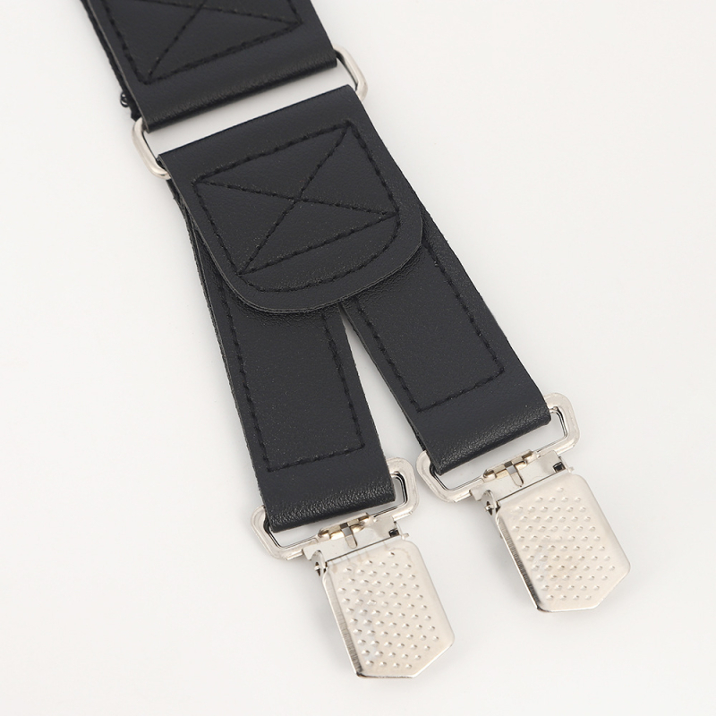 Prekrížené ramenné popruhy, elastický pás, 3 klipsy, nastaviteľná dĺžka, unisex dospelí