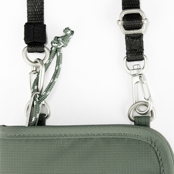 Nylonová RFID cestovná peňaženka na pas, s crossbody popruhom a viacerými vreckami