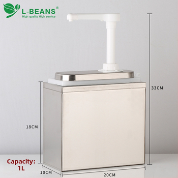 Plastový dávkovač omáčky pre hotelový bufet, s možnosťou prispôsobenia loga, uvedený na trh v roku 2018