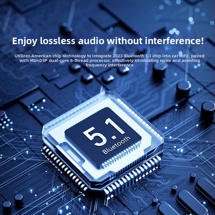 Δέκτης Bluetooth αυτοκινήτου με ήχο χωρίς απώλειες, MP3 player, τροφοδοσία 12V από αναπτήρα, μοντέλο CH-014