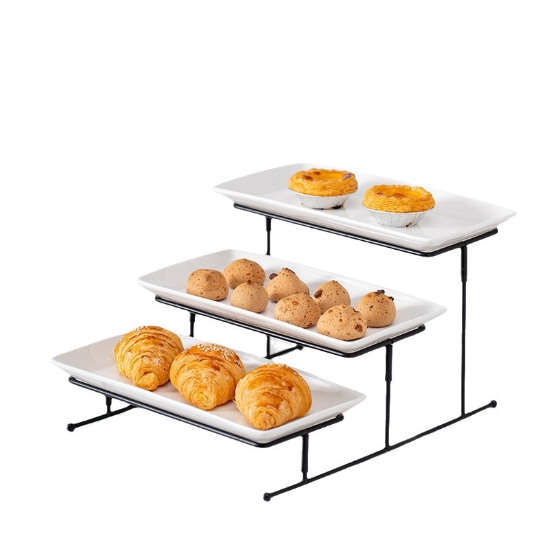 Jin Baichuan κεραμική πιατέλα για επιδόρπιο | υψηλής ποιότητας, χειροποίητη, προσαρμοσμένη (A1890)