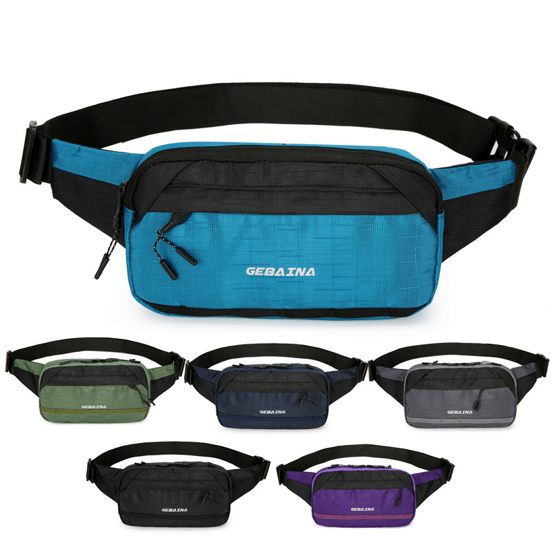 Geantă de talie pentru bărbați – pânză Oxford, căptuială din poliester, stil de călătorie relaxat