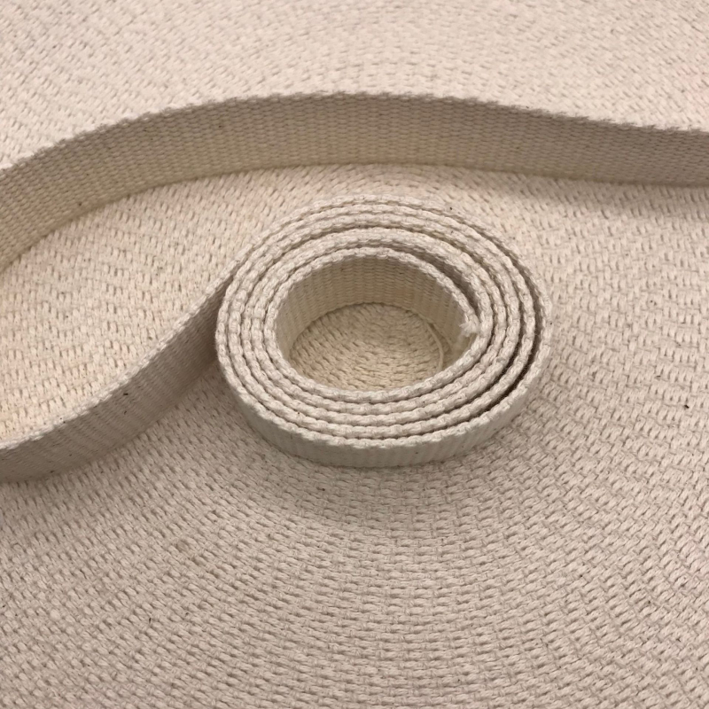 Remeni za ruksak od 100% pamuka, s perlastim uzorkom, obrubljeni, tkanim platnenim remenom