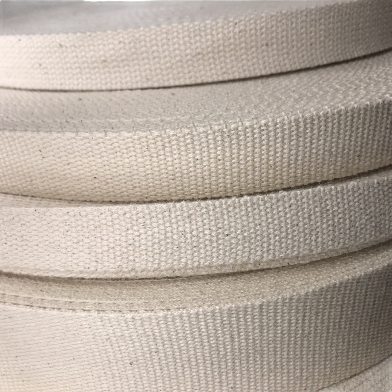 Remeni za ruksak od 100% pamuka, s perlastim uzorkom, obrubljeni, tkanim platnenim remenom