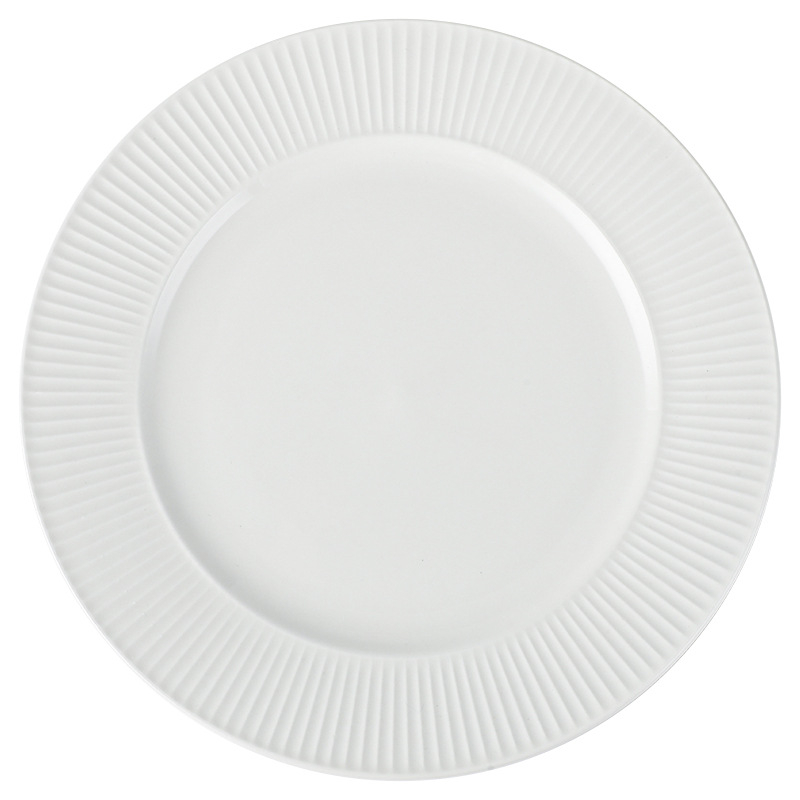 Σετ πορσελάνινης σερβιρίσματος τραπεζιού: κύκλικα μπολ και πιάτα, μονόχρωμο, σύγχρονο μινιμαλιστικό στυλ, κάτω γλάσο, ασφαλές για φούρνο μικροκυμάτων, διαμέτρους 13–16.9 cm