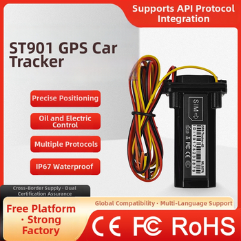 GT02A kabelski GPS tracker za vozila — IP67 vodootporan, Beidou satelitski lokator, točnost 1–10 m, 3 h baterija, alarmi: vibracije, prekid napajanja, SOS, mobilni alarm, geofence, prekoračenje brzine.