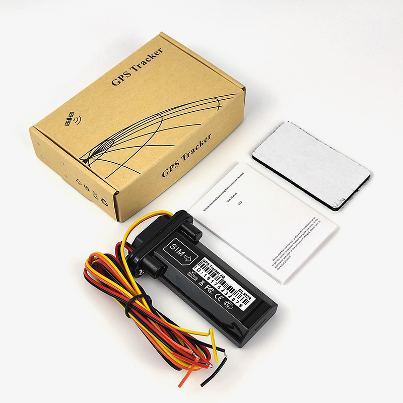 GT02A kabelski GPS tracker za vozila — IP67 vodootporan, Beidou satelitski lokator, točnost 1–10 m, 3 h baterija, alarmi: vibracije, prekid napajanja, SOS, mobilni alarm, geofence, prekoračenje brzine.