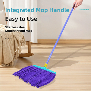 Shunmin grindų šluota su geležies ir nerūdijančio plieno lazdele, apkrova virš 10 kg, išleista 2024