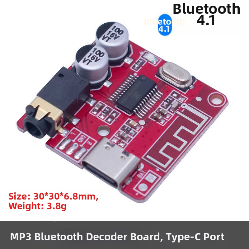 MP3 Bluetoothi dekooderplaat autohelile Type-C USB-liidesega, WAVGAT – standardne ülekande võimsus