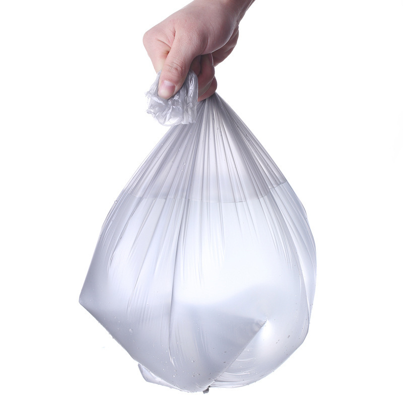 Nagy háztartási szemeteszsák, erősített HDPE, egyszer használatos, hordozható, 50 darabos készlet