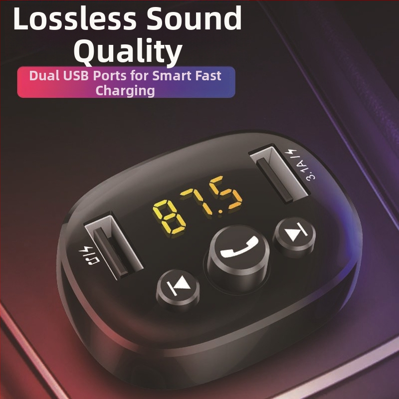 Mitmekülgne auto Bluetooth MP3-mängija, FM-vastuvõtja ja USB-ühendusega, mudel HC-372, 12V, ilma mäluta