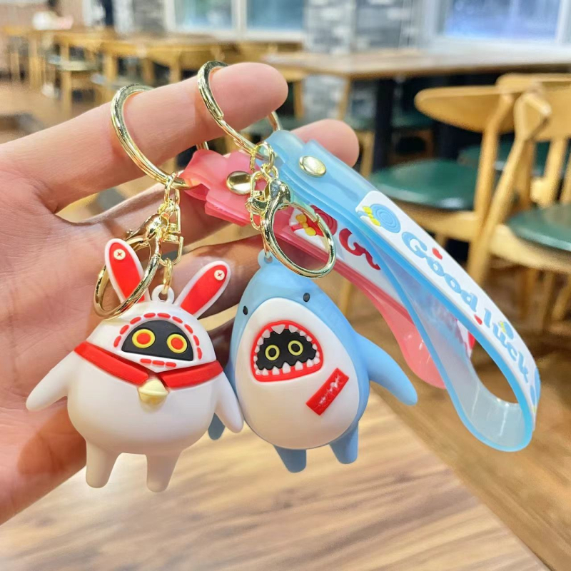 Ключодържател: епоксидна смола, карикатурна кукла – висулка