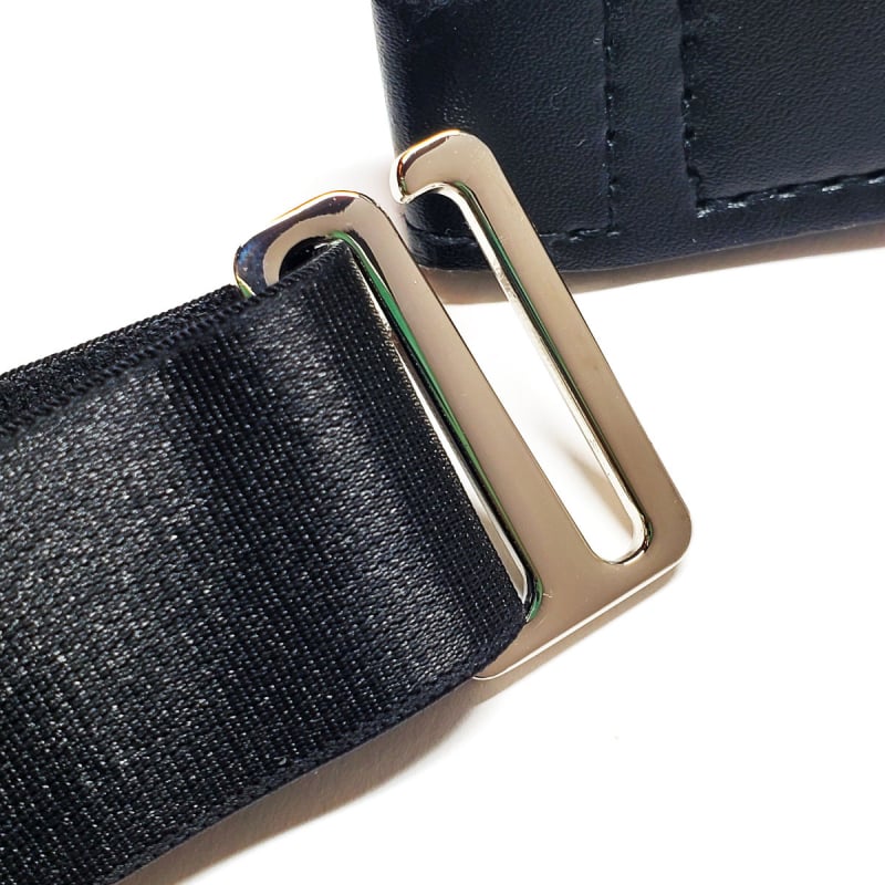 Ing-stabilizátorok: elasztikus öv, ötvözetes csat, horog típusú klipszek, állítható, uniszex felnőttek