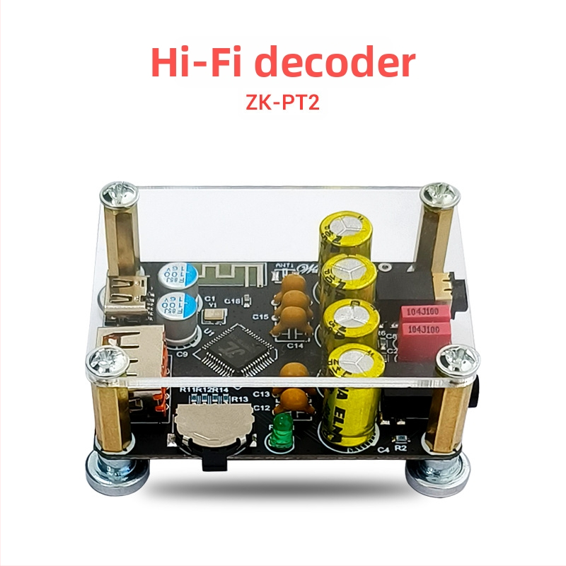 Automašīnas Bluetooth uz AUX uztvērējs ar USB/U-disk atskaņošanu, Hi-Fi audio dekodētājs, 5V barošana, Modelis ZK-PT2