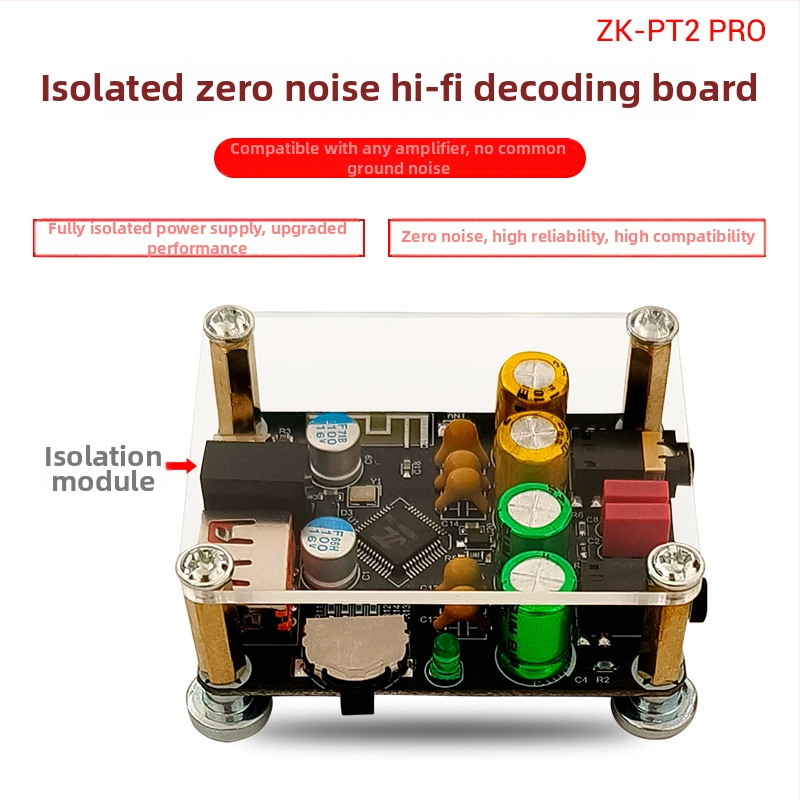 Automašīnas Bluetooth uz AUX uztvērējs ar USB/U-disk atskaņošanu, Hi-Fi audio dekodētājs, 5V barošana, Modelis ZK-PT2