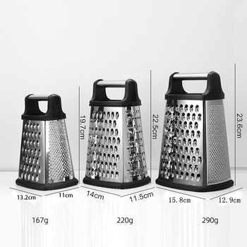 Nehrđajući čelični četverostrani rende — višefunkcionalni kuhinjski alat za sjeckanje i usitnjavanje voća i povrća
