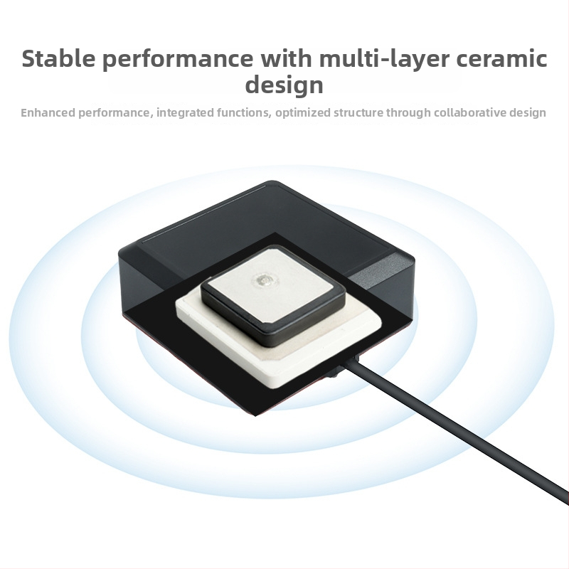 Automobiļu GNSS antena GPS/BeiDou, aktīvā, ar augstu signāla ieguvi, ārējā uzstādīšana