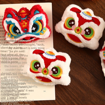 Лъвска плюшена украса за Нова година, ключодържател, стил китайски, марка Happy togethers, без опаковка