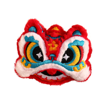 Лъвска плюшена украса за Нова година, ключодържател, стил китайски, марка Happy togethers, без опаковка