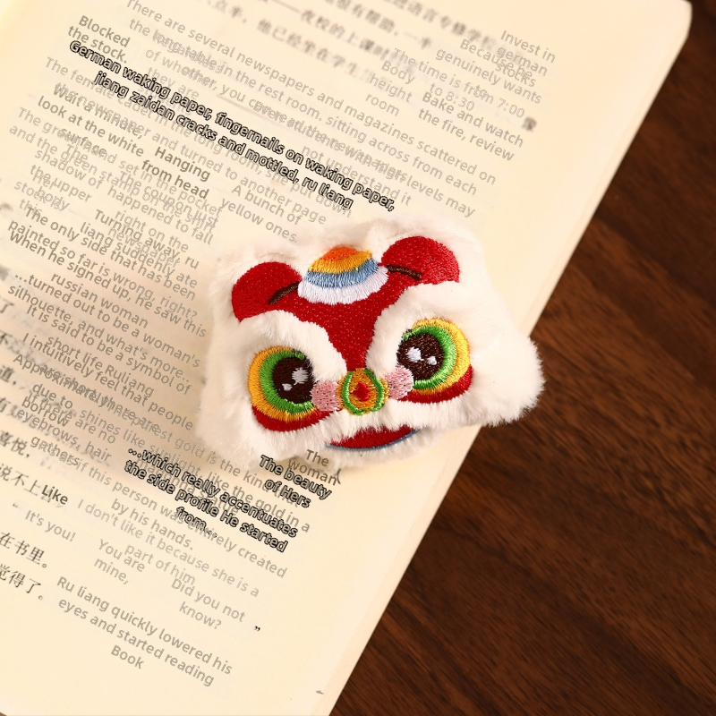 Лъвска плюшена украса за Нова година, ключодържател, стил китайски, марка Happy togethers, без опаковка