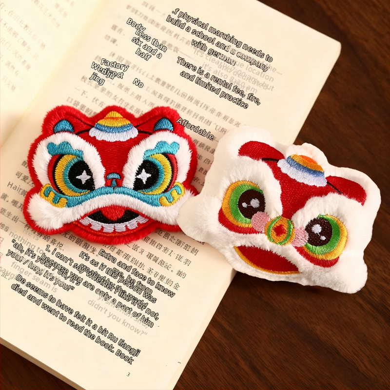 Лъвска плюшена украса за Нова година, ключодържател, стил китайски, марка Happy togethers, без опаковка