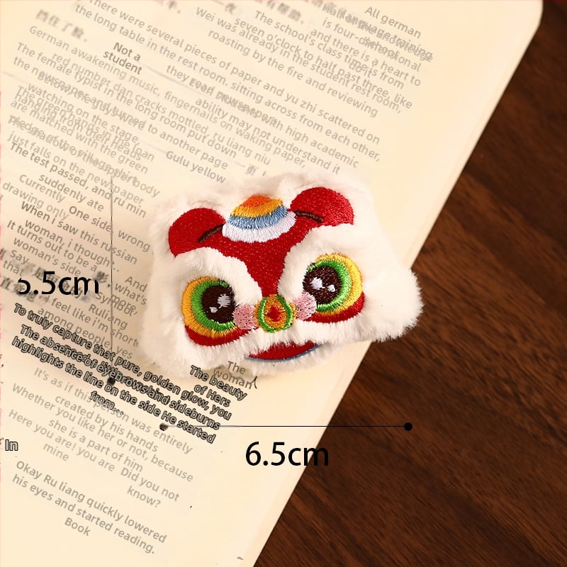 Лъвска плюшена украса за Нова година, ключодържател, стил китайски, марка Happy togethers, без опаковка