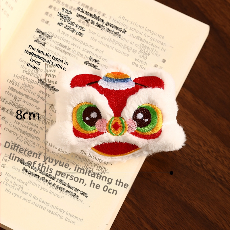 Лъвска плюшена украса за Нова година, ключодържател, стил китайски, марка Happy togethers, без опаковка