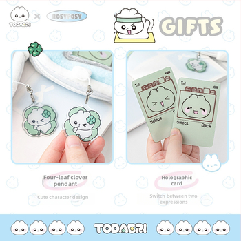 RosyPosy Rabbit Agent Kortelių laikiklis su pakabuku – Mažas kortelių rinkinys, dovana kolegoms, draugams, vaikams, bendraklasiams