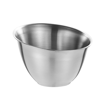 Rozsdamentes acél büfé tál salátákhoz és szószokhoz, kerek, elektroplating felület, átmérők: 15-15.9 cm; 17-17.9 cm; 19-19.9 cm, szállodák és éttermek számára, logó felvihető