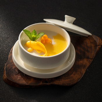 Porcelanska okrugla misa, novi kineski stil, pogodna za mikrovalnu pećnicu, za hotele