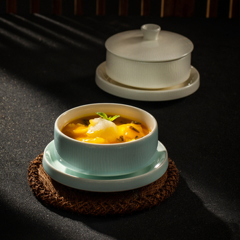 Porcelanska okrugla misa, novi kineski stil, pogodna za mikrovalnu pećnicu, za hotele