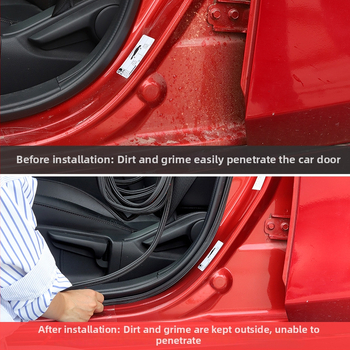 Automobilio durų tarpiklis garso izoliacijai, dviejų sluoksnių, dulkių ir triukšmo mažinimas, modelis no41, originalios gamyklos atitikimas